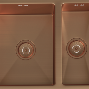 ELITE 1.5 Bowl Undermounted Sink with Strainer Waste(s) (Brushed Copper)