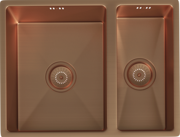 ELITE 1.5 Bowl Undermounted Sink with Strainer Waste(s) (Brushed Copper)