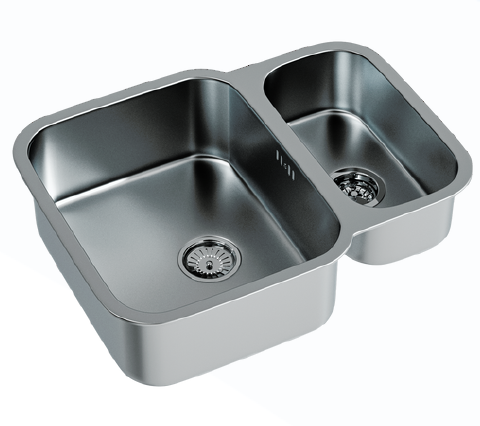 1.3 Bowl Undermounted Sink with Strainer Waste(s)