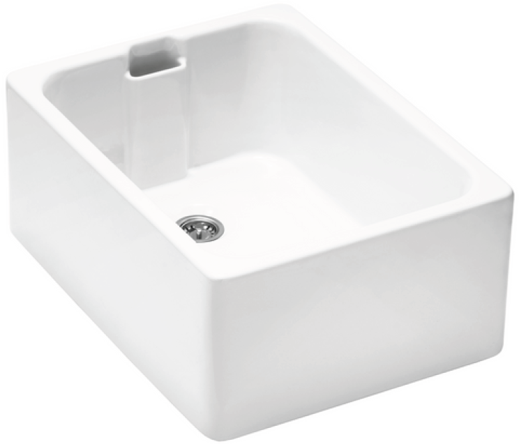 Belfast 1 Bowl Kitchen Sink with Strainer Waste(s)