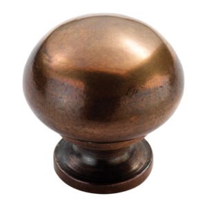 SOLID BRONZE MUSHROOM KNOB